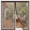 FIgpmwld Zanzariera magnetica, autoadesiva, rete in fibra di vetro, multicolore, dimensioni multiple(Brown,55x160cm)