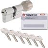 ToniTec Serratura cilindrica TEC440 by ABUS con serratura a cilindro a pomello, misura 40/30 K, con scheda di codice