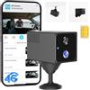 UCOCARE Telecamera con SIM 4G LTE, 4MP Mini Telecamera senza WiFi con Batteria 5200mAh, Rilevamento Movimento Radar, Visione 160°, Visione Notturna, per Auto, Parcheggio, Campeggio e Viaggi