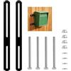 DAJMAIEZ 2 Pz Kit Montaggio Cassetta Postale, Connettori in Acciaio Inox con Viti