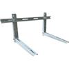 Generico Staffa Regolabile per Condizionatore Esterno - Portata 120kg, Acciaio Zincato 1,5 mm - Certificata TÜV - Inclusi Viti e Tasselli - Compatibile 9000-12000 BTU - Montaggio a Parete