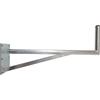 HDSAT JUMBO100 - Braccio angolato, grande porto, 100 cm, diametro 50 mm, fissaggio antenna parabola satellitare, parete