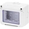 Gewiss di Fazio Srl Gewiss Contenitore Scatola per apparecchi system 3 Posti Stagno Grigio RAL 7035 IP55 GW27043