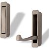 SOTECH Set da 2x Ganci Pieghevoli ZILLY moderno Attaccapanni Gancio Porta-Cappotti Appendiabiti ripieghevole da Incassare 80x20 Finitura Acciaio Inox da Fresare di SO-TECH®