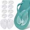 KOLZEMV 5 Paia Cuscinetti Metatarsali per Infradito, Proteggi Dita Piedi in Silicone Trasparente, Solette Gel Antiscivolo per Sandali e Tacchi, Protezione contro Sfregamento e Vesciche, 1 Grande + 4 Piccoli
