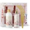 Bottega Verde - Dolce Inverno, Confezione Regalo con Acqua Profumata Corpo 150 ml, Bagnodoccia 250 ml, Cannucce in Acciaio Dorato, in un'Originale Cofanetto, Idea Regalo