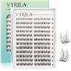 VYRILA Set di 3 paia di ciglia finte in visone 3D soffici effetto manga naturale fatto a mano (ciondolo)