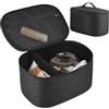 Generic Borsa portaoggetti per kit di cera, 30,5 x 20,3 x 15 cm, custodia organizer in nylon, supporto protettivo per ceretta, contenitore per accessori per ceretta con divisorio e manico, organizer da