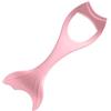 Generico Stencil Eyeliner Occhi e Strumento per Applicare Mascara in Silicone Rosa, Accessorio Make Up Multifunzionale per Donna