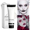 Generico Trucco Viso Bianco - Fondotinta Effetto Matte Lunga Tenuta,37ml Portatile Resistente Antisbavature Effetto Matte Per Adulti e Bambini Halloween Carnevale Festività Teatro