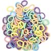 NECXON 100 Elastici per Capelli Bambina, Mini Accessori Morbidi per Capelli per Ragazze, Bambini e Neonati (Colori Caramella)
