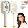 XILEPINGAN 3-in-1 Hair Brush, Spazzola a Capelli 2026, Previene efficacemente l'elettricità statica e l'effetto crespo，Bianco sporco