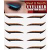 Jubilofex Adesivo Brillante Brillante Per Il Modello Di Eyeliner Autoadesivo Occhi 5 Coppie | Eyeliner Adesivo Con Effetto Brillante, Adesivo Trucco Per Donne E Ragazze