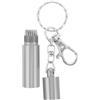 ifundom Mini Attrezzo per Manutenzione Punte Stecca da Biliardo in Alluminio 5x1x1 Cm con Portachiavi per Riparazione e Miglioramento Adesione Gesso a Casa e Sale Biliardo