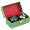 mophrati Le Palline Baoding per massaggiare la destrezza delle Dita promuovono Stile di Sano migliorando la Forza e l'agilità delle Dita. Esercizio Cinese per, Gossip Green, Diametro 42mm