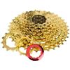 QZIVNBPM Adatto per ZTTO MTB Road Full Gold Cassette 8s 9s 10s 11s Ruota Libera 8/9/10/11 velocità Pignone 11-25/28/32/36/40/42/46T Falsamaglia Catena Bici Cassette e pignoni