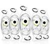 Generic Lampada esca per pesca notturna, durata 500 ore, calamari, tonno, confezione da 5 LED, luce lampeggiante subacquea, impermeabile fino a 600 m, esca a forma di occhio, blu