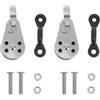 Kichvoe Kit Carrello Ancoraggio Kayak con 2 Pulegge Inox 2 Occhielli Nylon e 4 Viti
