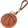 EXAOMBLE Portamonete a Forma di Pallone da Basket in Pvc, Compatto e Portatile, Stile Sportivo Trendy per Accessori Basket e Organizzazione Efficiente Durante Spostamenti Quotidiani