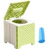 Generisch WC portatile Pieghevole Antigoccia Inodore Portata 70 Kg