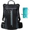 Caswynlife Zaino da ciclismo ultraleggero, con serbatoio di idratazione da 3 l, zaino sportivo da corsa da 10 l, con strisce riflettenti, per escursioni, maratona, avventure all'aria aperta, colore