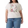 Levi's PL Perfect Tee Rose Garden Plus Egret Gr, Rose Garden Plus Egr, XL