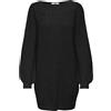 JDY JDYwhitney Megan L/S Boat Dress Knt Noos Vestito Donna | Relaxed Fit, Maniche lunghe, Lunghezza mini, Casual, Temperatura massima 30°C ciclo normale