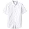 Amazon Essentials Camicia Oxford a Maniche Corte in 100% Cotone Vestibilità Regolare Uomo, Bianco, M