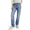 G-STAR Strace Straight Jeans Jeans, Blu (Sun Faded Blue Donau D23951-d441-g347), 27W / 32L Donna