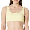 Amazon Essentials Top Corto da Mare con Scollo Rotondo Donna, Giallo Chiaro, 42