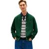 Tommy Hilfiger Uomo Bomber Essential Terry con Chiusura con Bottoni, Verde (Nocturnal Green), M