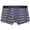 Emporio Armani Boxer da Uomo con Motivo Classico, Blu, S, Blu, S
