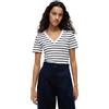 Tommy Hilfiger Donna T-Shirt Maniche Corte New Slim Cody con Scollo a V