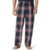Amazon Essentials Pantaloni Pigiama in Popeline di Cotone dalla Linea Dritta con Coulisse ed Elastico in Vita Uomo, Blu Marino Motivo Quadri Grandi, XL
