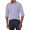 Amazon Essentials Camicia Casual in Popeline a Maniche Lunghe vestibilità Regular Uomo, Blu Porpora Percalle, M