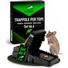 Mice&Co 6 Trappola per Topi a Scatto | Riutilizzabili Senza Veleno Roditori