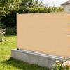 GQINGHUA Frangivisto Balcone 0.55 x 2.5 m Resistente Ai Raggi Uv, Agenti Atmosferici, Asciugatura Rapida, Antistrappo, Copertura Del Recinto per Portico con Occhielli per Giardino, Giallo sabbia
