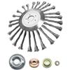 Viilich Spazzola per Decespugliatore,255 x 25,4 mm Testina Decespugliatore,Filo Solido Spazzola per Erbacce,Spazzola Erbacce Disco Tosaerba Spazzola con 4 adattatori,per Diserbo Erbacce (10 Pollici)