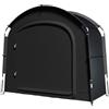 Vervevum Tenda per deposito Biciclette, Tenda per Bici a 4 capacità Deposito Esterno Capannone Portatile Antivento Impermeabile (Nero), Capannone