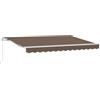 vidaXL Tenda da sole a scomparsa, 3,5 x 2,5 m, in poliestere e alluminio, per giardino e terrazza, rettangolare, moderna, resistente ai raggi UV, durevole, tenda parasole per esterni, colore: grigio