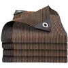 Vteyeya Rete ombreggiante con occhielli, 1 x 2 m, piccola tenda da sole, rete ombreggiante permeabile all'aria, rete antivento e permeabile all'acqua, da giardino