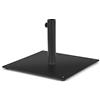 KOMFOTTEU Piedino per ombrellone, rettangolare, per bastone da ombrellone, 40/50 mm, supporto per ombrellone, con gambe regolabili, base ombrellone, materiale in ferro stabile e durevole, nero