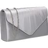 SwankySwans, Poschette giorno donna argento Silver