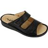 Hergos H440 - Ciabatta pelle con plantare estraibile, ottima regolazione - Cervo Nero