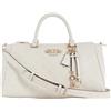 GUESS borsetta borsa a tracolla Anise Box Satchel Stone Logo avorio