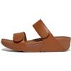 Fitflop Sandali da donna Lulu regolabili in pelle, Marrone chiaro, 40 EU
