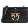 Pinko,MINI LOVE BAG ONE SIMPLY,Z99Q Nero-Antique Gold,Donna Borsa,Taglia Unica