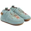 Mikk-line Scarpine primi passi in pelle con suola in camoscio antiscivolo - Pantofole stampate con motivo animali e fodera in lino per ragazzi e ragazze, perfette per 0-48 mesi