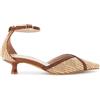 CAFèNOIR - Décollété Chiusa Dietro Con Laccio Tomaia Effetto Raffia E Treccia, Da Donna, Colore Beige/cuoio