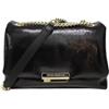 Armani Exchange Borsa a tracolla in vernice nera da donna UNI